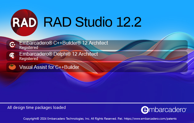 Embarcadero RAD Studio 12.2 Athens Architect Version 29.0.53571.9782