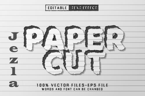 Paper Cut Editable Text Effect - 2BJMKTH