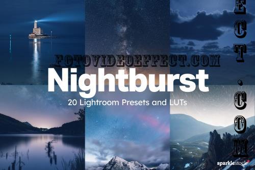 20 Nightburst Lightroom Presets and LUTs