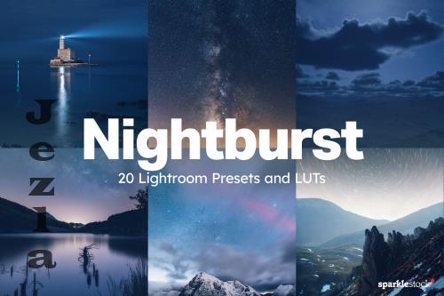 20 Nightburst Lightroom Presets and LUTs