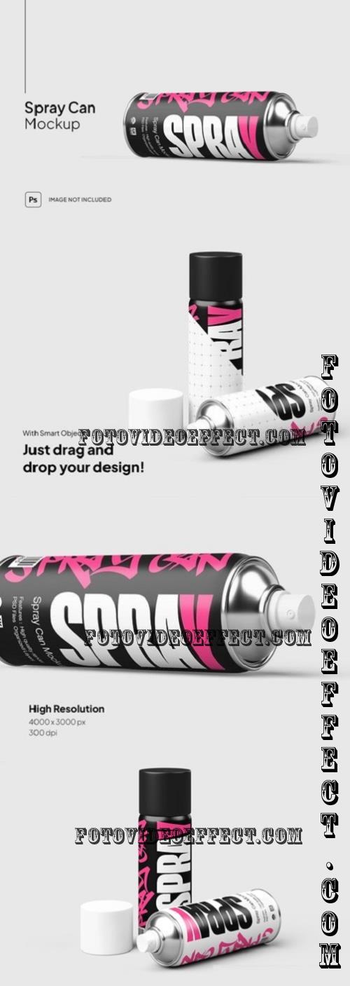 Spray Can Mockup - V9JSNVM