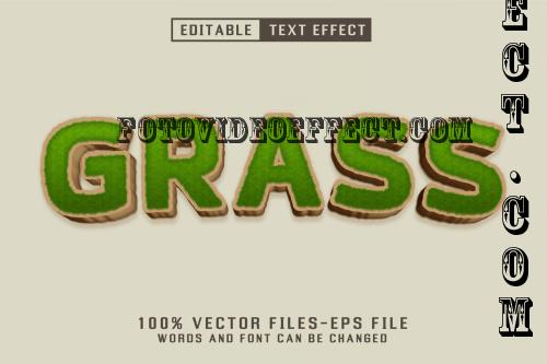 Grass Editable Text Effect - CMV46NG