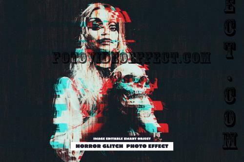 Horror Glitch Photo Effect - 284340344