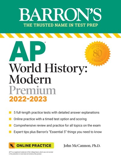 AP World History: Modern Premium, 2025: Prep Book with 5 Practice Tests   Comprehe... 0c1e7c9c023b971cbf356fa956ad836e