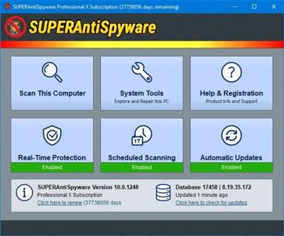 SUPERAntiSpyware Professional X 10.0.1268  Multilingual