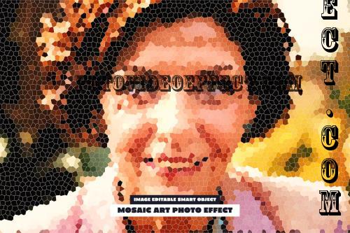 Mosaic Art Photo Effect - 284340440