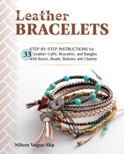 Leather Bracelets: Step-by-step instructions for 33 leather cuffs F58a0b477b490814527e24c6f38cc8a0