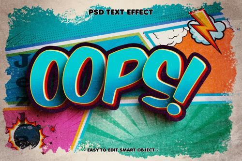 Oops Comic Style Editable Text Effect - DF9DPYB