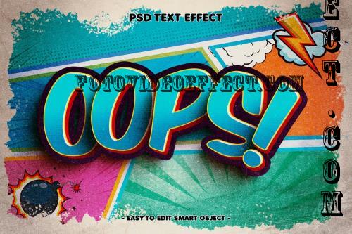 Oops Comic Style Editable Text Effect - DF9DPYB