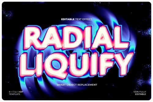 Radial Liquify Text Effect - RYZFKVH