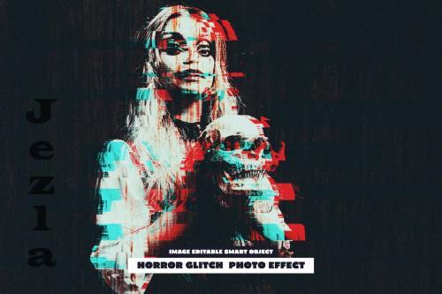 Horror Glitch Photo Effect - 284340344