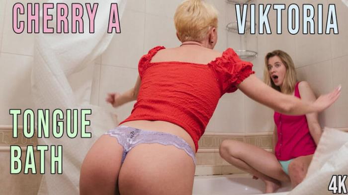 Cherry A And Viktoria Tongue Bath (FullHD 1080p) - GirlsOutWest - [2024]