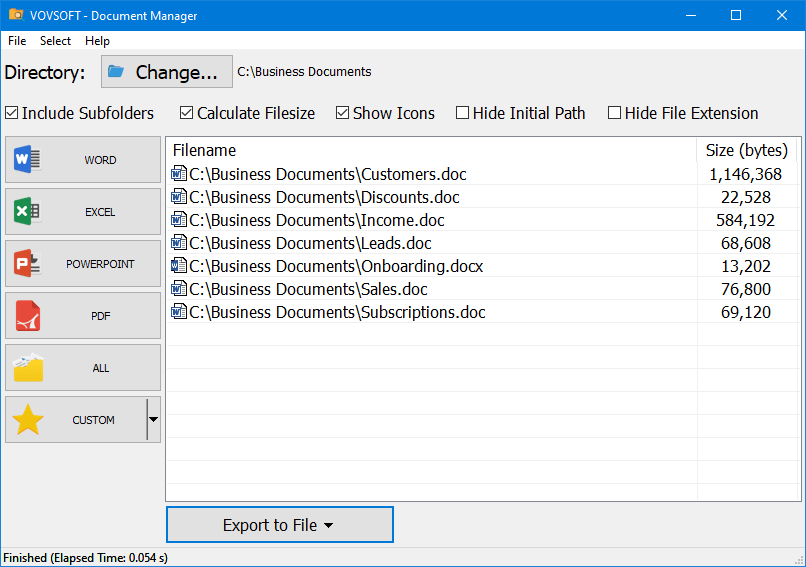 VovSoft Document Manager 2.0