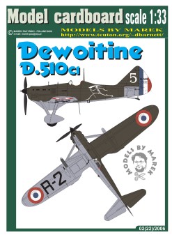  Dewoitine D.510C.1  (Model Cardboard)