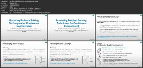 Mastering Problem Solving: Tools For Continuous  Improvement D3dda89e3e274a6f83e4247557854b29