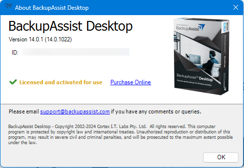 BackupAssist Desktop 14.0.1