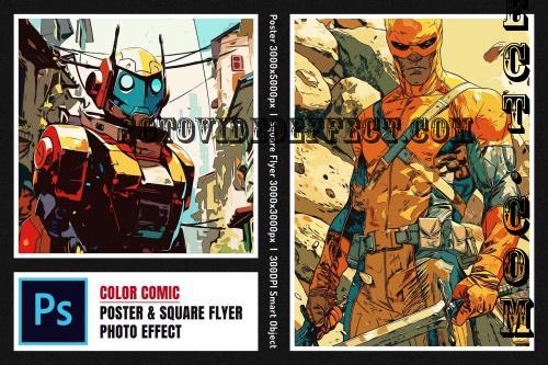 Color Comic Square And Poster Photo - 284436109