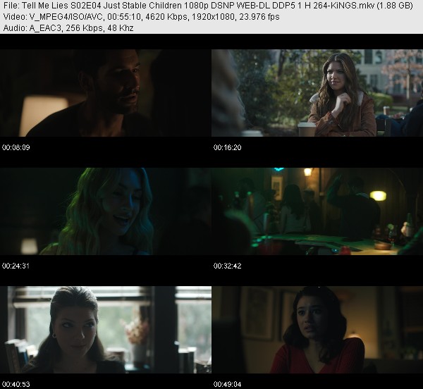 Tell Me Lies S02E04 Just Stable Children 1080p DSNP WEB-DL DDP5 1 H 264-KiNGS