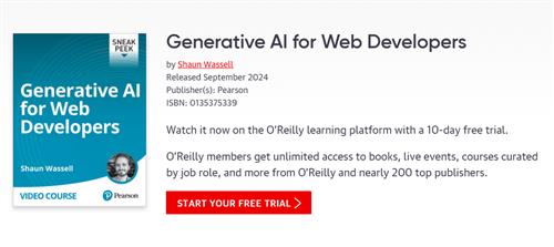 Generative AI for Web Developers by Shaun Wassell