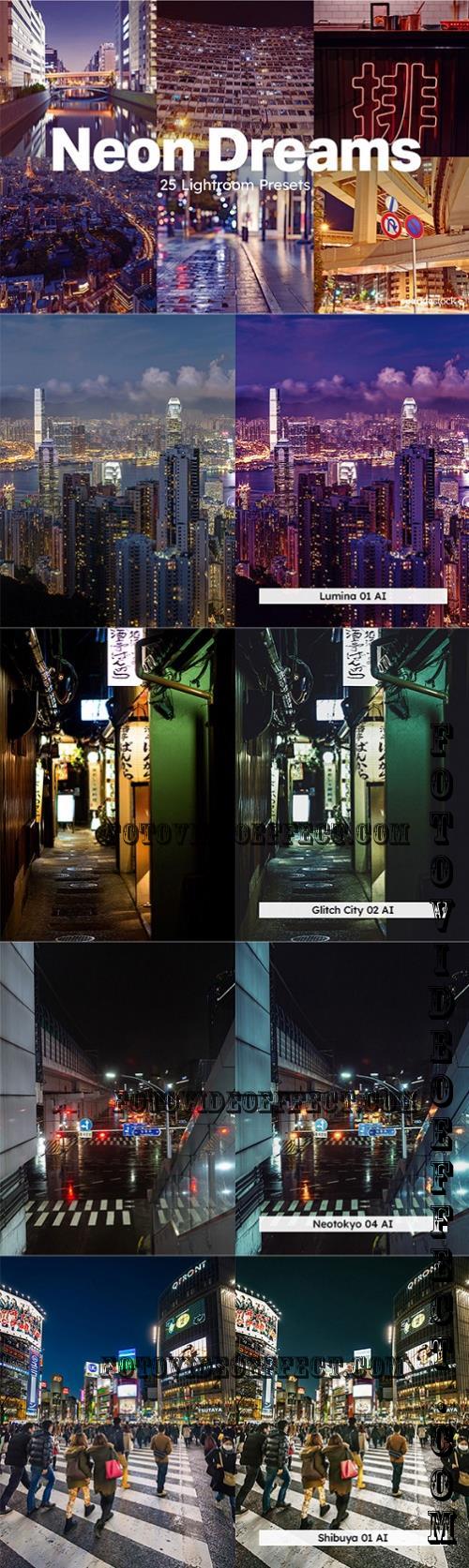 20 Neon Dreams Lightroom Presets LUT - 283849510