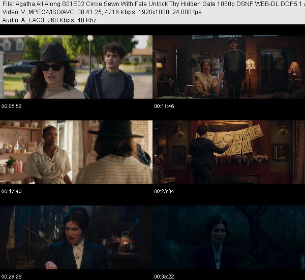 Agatha All Along S01E02 Circle Sewn With Fate Unlock Thy Hidden Gate 1080p DSNP WEB-DL DDP5 1 Atm...