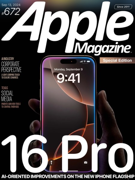 AppleMagazine - Issue 672 - 13 September 2024 9ff0963da5bd327bc7faa1484aeb3057