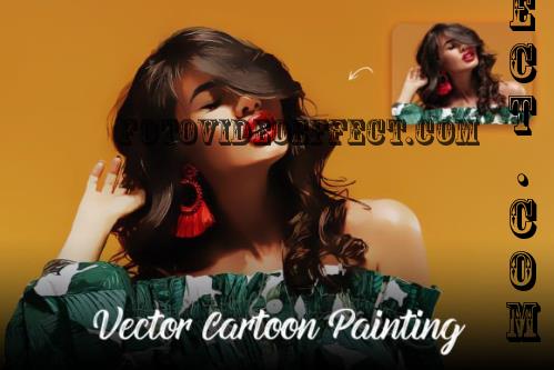 Vector Cartoon Painting Action - 285402128