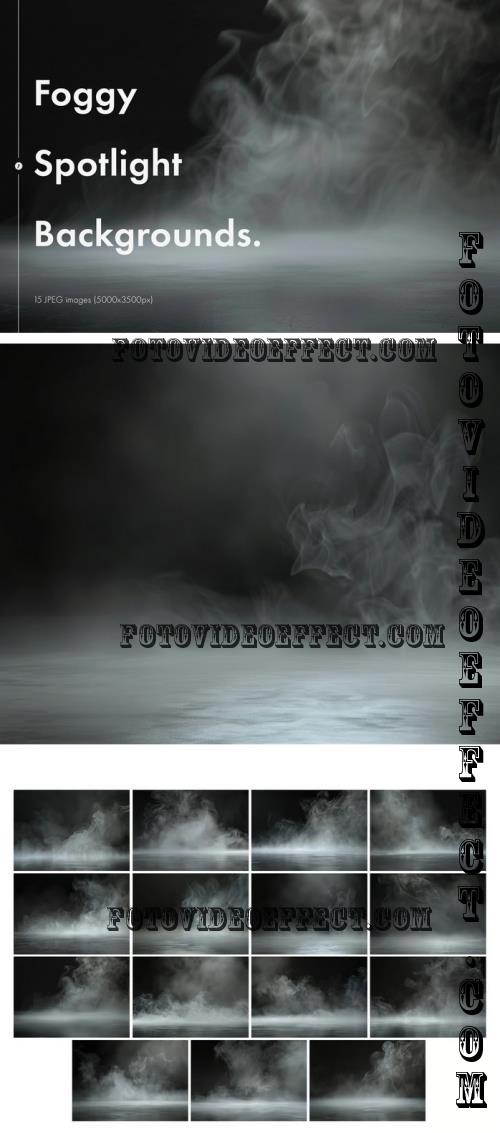 Foggy Spotlight Backgrounds - AA9U32M