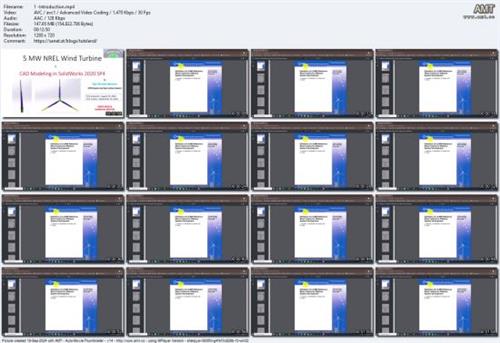 5 MW NREL Wind Turbine CAD  modeling