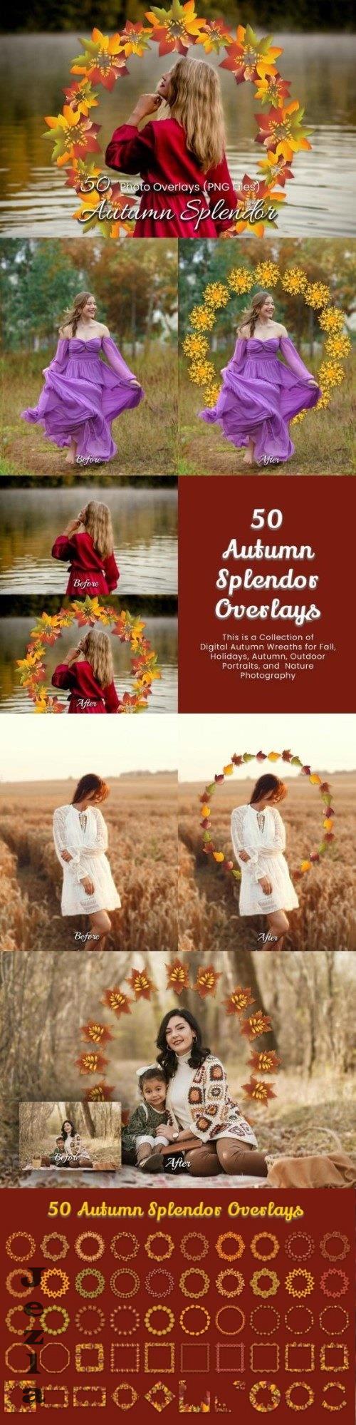 50 Autumn Splendor Overlays - 285062108