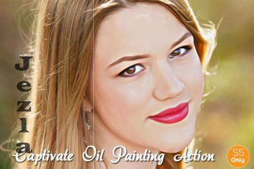 Captivate Oil Painting Action - 449454