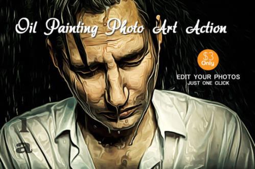 Oil Painting Photo Art Action - 358426