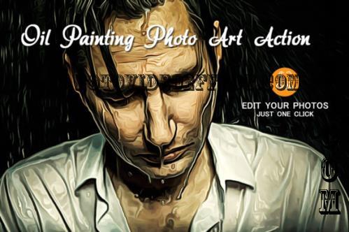 Oil Painting Photo Art Action - 358426