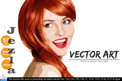 Vector Art - Photoshop Action - 1634312