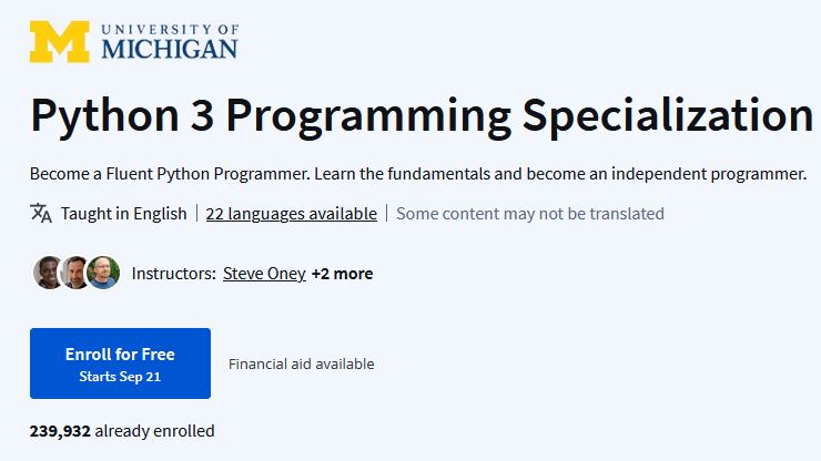 Coursera - Python 3 Programming Specialization 6e371945f796a9dadeb55e8df2095f2b