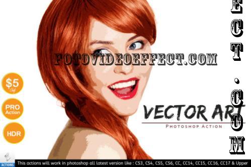 Vector Art - Photoshop Action - 1634312