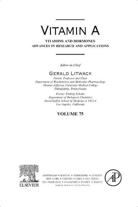 [math - science - tech] Vitamin A, Vitamins and Hormones by Gerald Litwack PDF