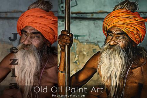 Old Oil Paint Art - Photoshop Action - 1704200