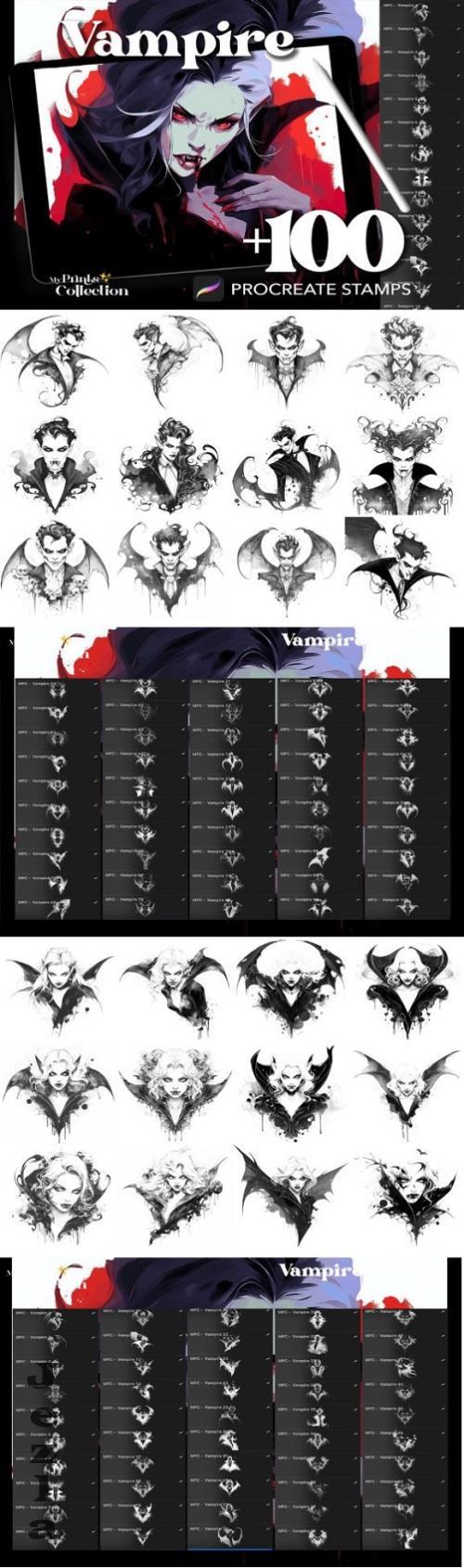 100+ Procreate Vampire Stamps