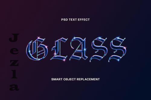 Holographic Glass Text Effect - 5777011