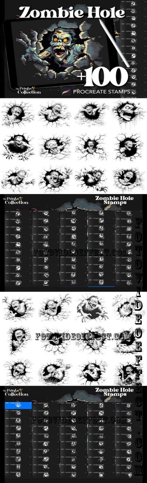 100+ Procreate Zombie Hole Stamps