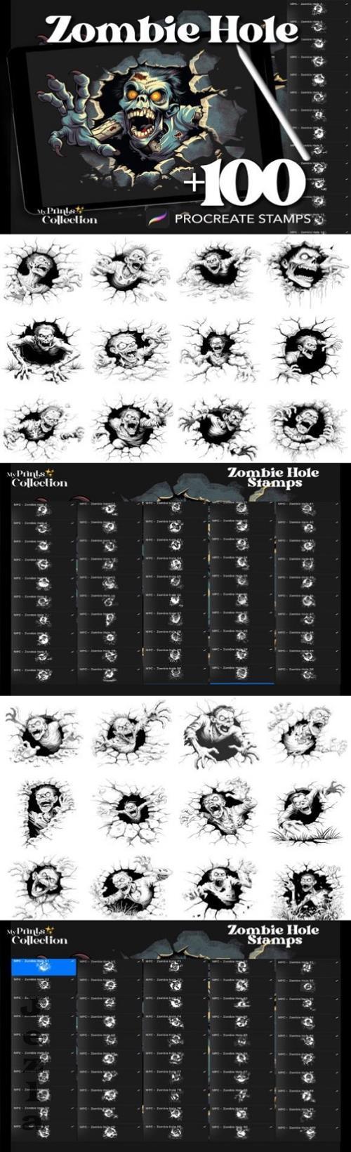 100+ Procreate Zombie Hole Stamps