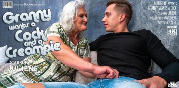 Juliene (67)  - Granny Juliene is begging for a creampie from her toyboy [FullHD 1080p]