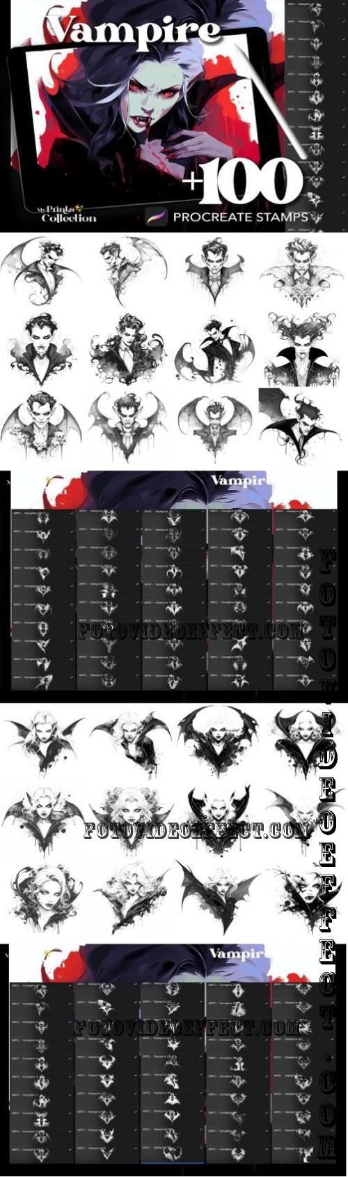 100+ Procreate Vampire Stamps