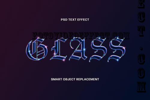 Holographic Glass Text Effect - 5777011