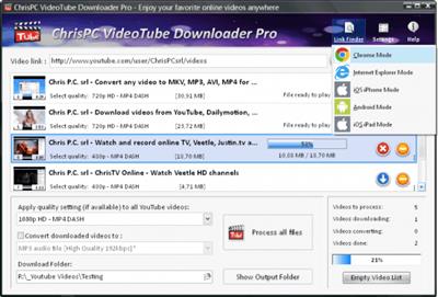 ChrisPC VideoTube Downloader Pro 14.24.0921  Multilingual 20c631967b1421ff22a7baf9ea245402