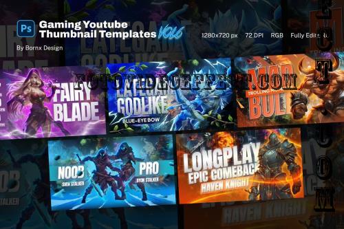 Gaming Youtube Thumbnail Templates vol 6 - U4QMBY5