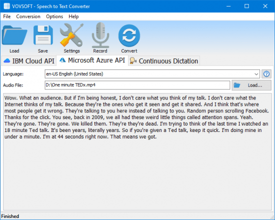 VovSoft Speech to Text Converter 5.3