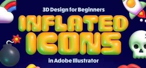 3D Icon Design for Beginners Inflated Icons in Adobe Illustrator