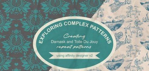 Creating Damask and Toile Du Jouy repeat patterns in Affinity Designer 2